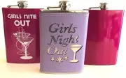 Girls Night Out Liquor Flask Bridal Bachelorette Party Alcohol Bridesmaid Gift