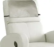[NZDWZDN] Headrest Cover for Recliner Chair Recliner Headrest Protector Faux Leather Headrest Cover with Elastic Straps Couch Headrest Covers for Furniture Sofa Protector Office Chair 17 x 27In(Taupe)