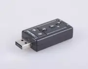 7.1 External Sound Card Audio Headset Microphone Jack Converter CH Mic USB 2.0