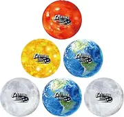 Dodgeball, Foam Playground Ball- Soft Skin, Various Patterns, Kids 6” Dodgeball Balls, Kick Ball, Hand Ball for Outdoor&Indoor with Mesh Storage Bag