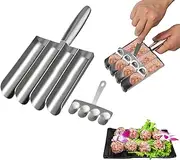 Cozioz 4-in-1 Meatball Maker Tool, Stainless Steel Kitchen Gadget for Quickly Creating Uniform Meatballs or Round Pastries