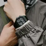 XIN STORE🔹 CASIO WATCH 卡西歐 世界地圖 帆布 復古 防水 電子錶 腕錶 十年 電力 黑 軍綠