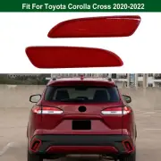 Left&Right Rear Bumper Reflector Lights Lens for Toyota Corolla Cross 2020-2022 (for: Toyota)