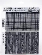 Tim Holtz Cling Stamps 7"X8.5"-Lumberjack