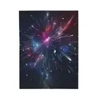 Cosmic Velveteen Plush Blanket, Soft Space-Themed Throw, Galaxy Decor, Cozy Home
