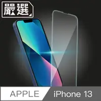 在飛比找PChome24h購物優惠-嚴選 iPhone 13 自動吸附疏水疏油非滿版鋼化玻璃保護