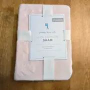 POTTERY BARN KIDS LUXE CHAMOIS STANDARD SHAM ~ PINK