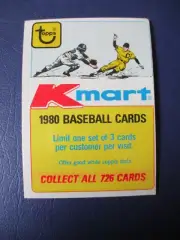 1980 Topps Baseball Unopened K-Mart Cello Pack (3 CARDS) Scott McGregor Front