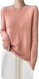 [Generic] Women's Casual Sweater Wool Lotus Collar Solid Color Loose Knitted Pullover Loose Solid Sweater