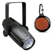 Chauvet DJ LED Pinspot 2 High Powered Mirror Ball Spot Light+Bluetooth Speaker