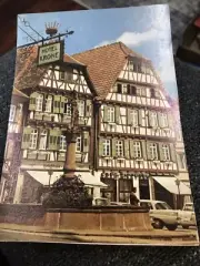Hotel Krone Breton Baden Market Square Color Photo H Muller Pub J Berg Munchen