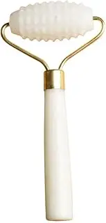 Anneome 1Pc Natural Jade Face Roller Comfortable Single Head Massager for Facial Slimming Ergonomic Design Portable Jade Massage Tool for Relaxation and Skin Care