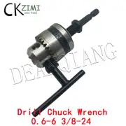 0.6-6 3/8-24 Drill Chuck SDS Shank Drill Adapter Socket Impact Wrench Tool Sets