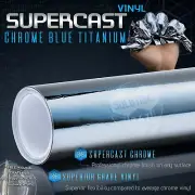 High Supercast Easy Stretch Chrome Metallic VInyl Wrap Film Bubble Free Roll (for: Toyota)