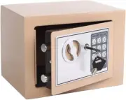 Yuanshikj Electronic Security Safe Box, Keypad Lock, Home Office, Ochre Yellow