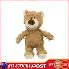 Bear Shape Bear Dog Toy Novelty Soft Robust for Dog Dental Health (Light Brown S