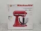 KitchenAid KSM97ER Deluxe 4.5 Quart Tilt Head Stand Mixer, Empire Red