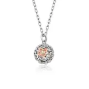 Clogau Silver and Gold Tudor Court Spherical Pearl Pendant 3STDC0336