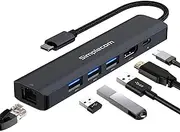 Simplecom CHN560 USB-C SuperSpeed 6-in-1 Multiport Adapter Docking Station
