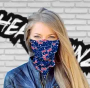 FACE MASK / HEADSKINZ - AUSSIE FLAG DESIGN - (Motorbike, Fishing, Football)