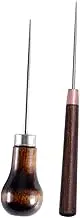 STOBOK Leather Repair Tools Pack Shoes Repair Awls Wooden Handle Sewing Prickers