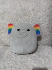 Squishmallows Mila 8” Elephant Plush NWT Rainbow Ears New