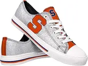FOCO NCAA Women's NCAA College Glitter Low Top Canvas Shoes