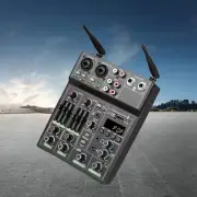 4 Channel Mini Audio Mixer bluetooth USB Sound Mixing Console Amplifier Studio5g