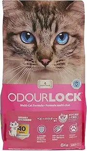 Happy Days Pet Pro Cat Sand Audorock, Hardens Small in About 8 Seconds, Deodorizing Effects for Approx. 40 Days, Baby Powder Scent, 13.2 lbs (6 kg)