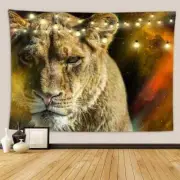 Animal Serious Tiger 3D Wall Hang Cloth Tapestry Fabric Decorations Decor