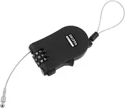 EXHUMKY Combination Cable Lock for Travel Bags Suitcases Gym Lockers Keyless Security Durable Steel Design for Trolley Cases Computer Bags Black