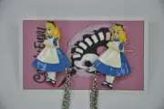 Alice Wonderland Blue Dress Cardigan Clips Retro Pinup Cardy Clips