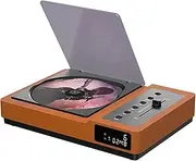 HUVIOVED Portable Cd Player with Built-in Battery Ir Remote Control, Vintage HiFi Cd Player Bluetooth, Led Display, Cd-R/Cd-Rw Compatible