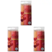 3x 12pc Jasart Studio Sch Artist Art/Craft Colour Pencil Set Non-Toxic Love