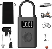 [Xiaomi] Portable Electric Air Compressor 2, Tire Inflator Electric Air Pump for Car Tires, 150 PSI Tire Pump, Cordless Tire Inflation with Digital Tire Pressure Detection for Car, Scooter, Bike, Ball (2nd Gen Electric Air Compressor)