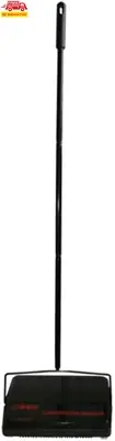 Steel Carpet/Floor Sweeper,Medium,Black