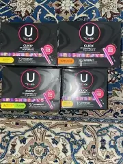 LOT (4) U by Kotex CLICK COMFORT COMPACT REGULAR+SUPER+SUPER PLUS SLIM TAMPONS