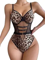[KVKVMO] Sexy Lingerie for Women One Piece Teddy Bodysuit Naughty Outfits for Honeymoon Women's Sleepwear Babydoll Set