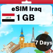 eSIM Iraq - 1 GB - 7 Days - Travel eSIM | QR code activation