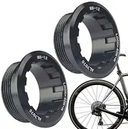 Cassette Lockring, Locking Cover Freewheel, Set Of 2 Lock Covers For Flywheel, 12 Speed Anti Slip Lockring, Aluminum Alloy Flywheel Lockring, Flywheel Lockring For Bikes, Anti Slip Flywheel Lock Cover