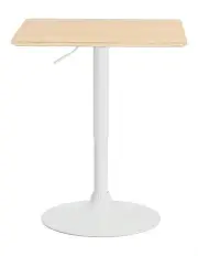 [Artiss] Bar Table Gas Lift Square 60CM in Pine
