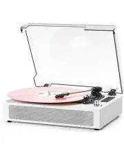 Vinyl Records Player Bluetooth with Bulit-in Speaker Vintage Record Player wi