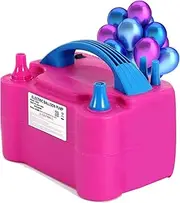 Electric Air Balloon Pump,Portable Dual Nozzle Electric Balloon Inflator/Blower for Rose Red 220V-240V 600W Balloon Blower Pump for Party Decoration, Faster and Save Time