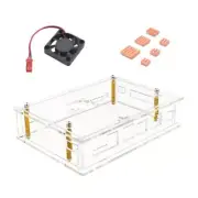 For Banana Pi -F3 Acrylic Case Transparent with Cooling Fan for Banana1971