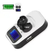 Charger Rechargeable LCD Display For LIR2016 2025 Button Lithium Battery USB