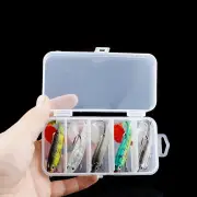 ZANLURE T Tail Fishing Lures Kit 3D Fish Eye Double Hook Design Fishing Lures Baits Tackle Set for Fishing