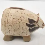 Pottery Wombat Money Box Piggy Bank Handcrafted Stoneware ALBURY POTTERY 1980’s