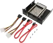 2.5in Internal HDD Enclosure, 2.5in Trayless Hard Drive Enclosure, Trayless Hot Swap Mobile Rack Cage for Server Computers, Internal Hard Drive Tray Support I II