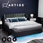 Artiss Bed Frame Double Full Queen King Size Gas Lift Base With Storage
