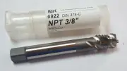 1pc Spiral Flute Tap NPT 3/8" - Sp 71mm V-AZ 35" HSS-Cobalt DIN 374-C ILIX